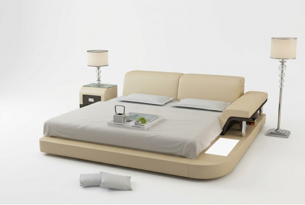 Luxe multifunctioneel waterbed tweepersoons bed waterbedden gestoffeerd 200x200 + USB