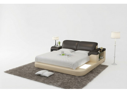 Luxe dubbel multifunctioneel waterbed, waterbed bekleding 200x200 + USB.