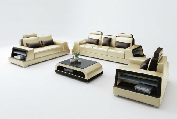 Multifunctionele bank Relax Bank Leren bekleding Driepersoons Designbank Nieuwe Bankstellen