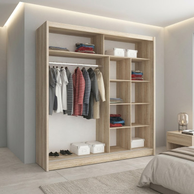 Multifunctionele plankenkastopslagkasten 200 cm
