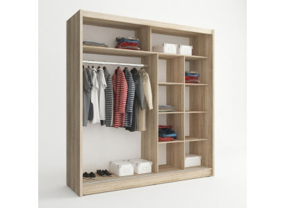 Multifunctionele plankenkastopslagkasten 200 cm