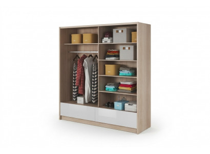 Garderobe Opslag 200cm Planken Kast Archief Decoratieve Schuifdeuren