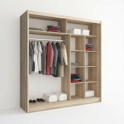 Meubelschuif Regaal Kast Deco Opslagkasten Kledingkasten 200cm