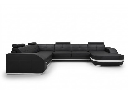 Ontwerp bank met USB bank bekleding hoekbank woonlandschap leren bank hoekbankstel