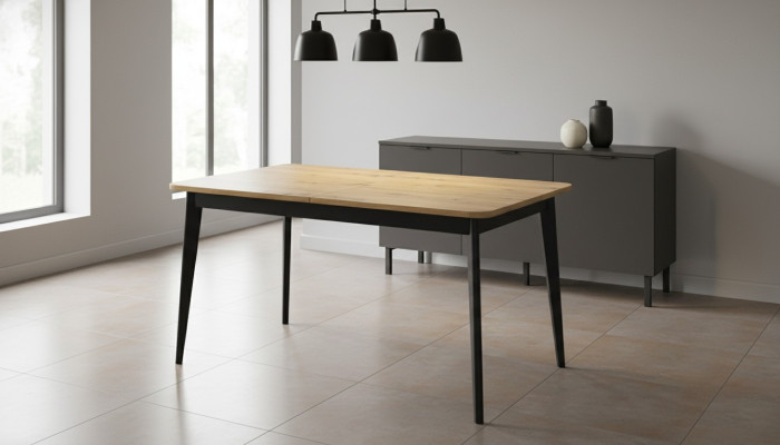 Moderne houten eettafel Tafel Houten tafels Eetkamer Uitschuifbaar