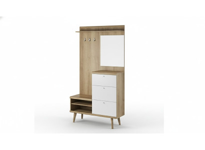 Garderobe Gang Garderobe Hangende opslag aan de muur Deurgarderobes & haken Set