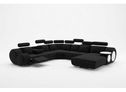 Sofa Ontwerper Woonlandschap U-vorm Bank Hoekbank met USB bekleding set Banken