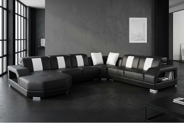 Ontdek tijdloze elegantie Onze moderne U-vormige bank Modern Design