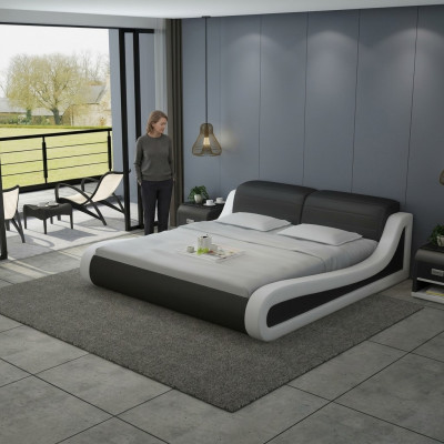 Waterbed Hotel Dubbel bed Bedden + USB Compleet Leren Bed Waterboxspring
