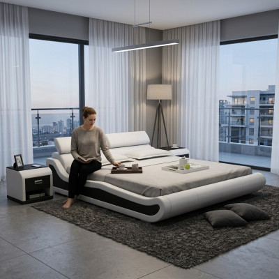 Waterbed Hotel Double Bed Beds Met USB Complete Leather Bed Upholstered Bed Water