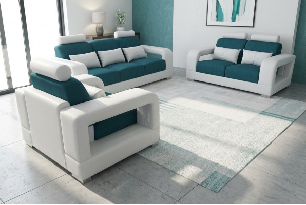 Sofa Bank Bekleding Woonlandschap Zitmeubel Set Garnituur 3+2+1 Banken met USB