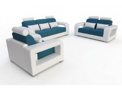 Sofa Bank Bekleding Woonlandschap Zitmeubel Set Garnituur 3+2+1 Banken met USB
