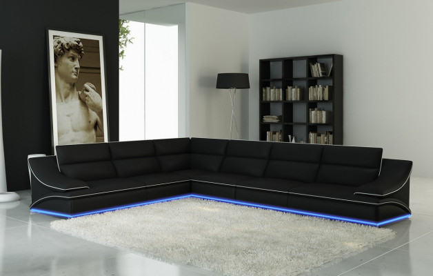 Leren bank Bank Woonlandschap Hoekbank Hoek Sfeer Design Modern Bank USB A1160  Leren bank Bank Woonlandschap Hoekbank Hoek Sfeer Design Moderne Bank USB A1160