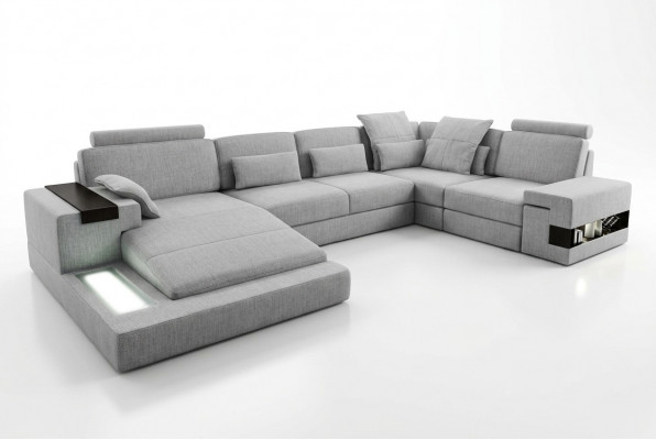 Ontwerp Bank Hoekbank + USB Bankstel Bekleding Zit Hoek Bankstellen Woonlandschap