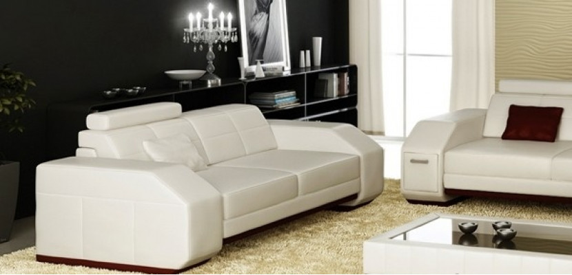 Leren bank met USB bankstel 3+2+1 Lederen Bank Bekleding Zitbank Designer Set