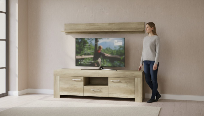 Regal + RTV-kast Sideboard TV SRTV155+P155 TV-wand