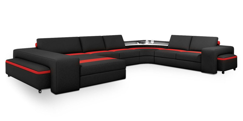 Hoekbank Hoekbank Bank Woonlandschap Zitkussen Bank Sofa Bankstel