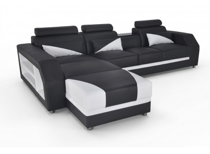 Exclusieve moderne design hoekbank in L-vorm voor stijlvolle woonruimtes.