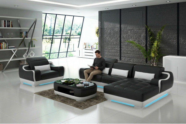 Bankstel 3-zits driezitter multifunctionele banken meubels luxe designbank