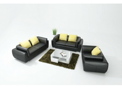 Leren bankstel met USB woonlandschap 3+2+1 zits set Modern design bankstel