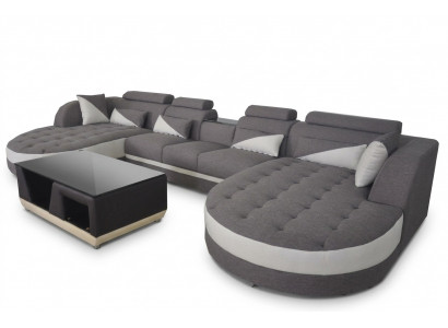 Hoekbank Design Hoekbank Hoekbank Bank Woonlandschap Bank Tafel USB
