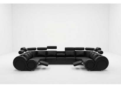 Ontwerper hoekbank woonlandschap + USB bank bekleding leren bank banken Nieuwe set