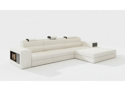 Designbank Bank met USB-bekleding Hoekbank Bankstel Woonlandschap Leren bank Bank