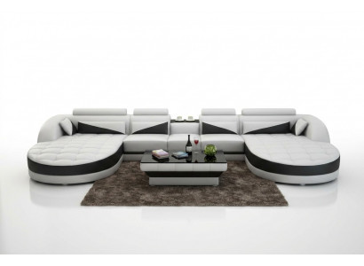 Modern design U-vormige hoekbank voor een stijlvol woonkamer.