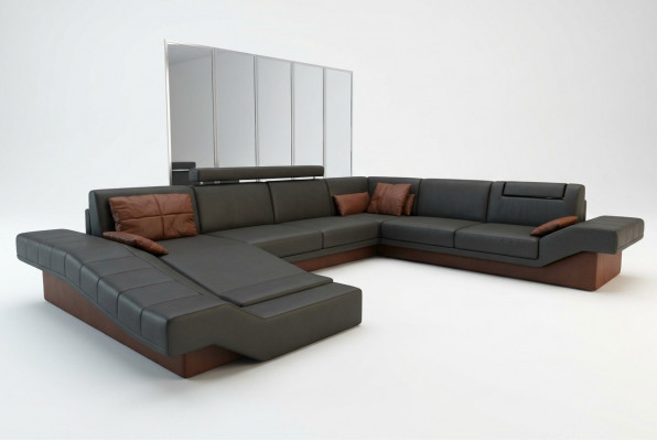 XXL woonlandschap ontwerp gestoffeerde set hoekbank met USB groot sofa Nieuw bankstel  Groot woonlandschapsontwerp gestoffeerde set hoekbank met USB-verbinding nieuwe bankstellen