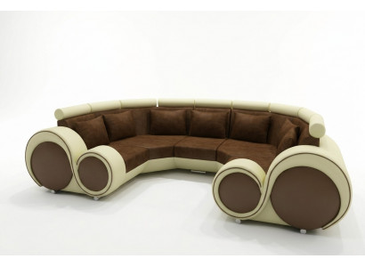 Hoekbank + USB-winkelhoek U-vorm Stof Groot XXL Hoekbank Stof Sofa Nieuw