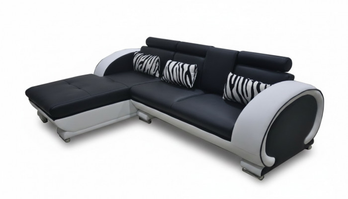 Eckbank leder + USB Ecke bank woon hoek landschap L vorm bekleding nieuw ontwerp