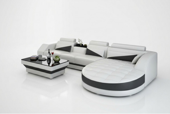 Hoekbank Hoekbank Ontwerp Beklede Hoekbank Bank Woonlandschap Bank Tafel USB