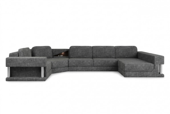 Hoekbank met USB-bekleding van textiel design bankstel woonlandschap parlement