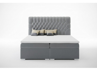 Boxspringbed Hotel Dubbel Chesterfield Luxe Bedden Gevoerd Kader Functie
