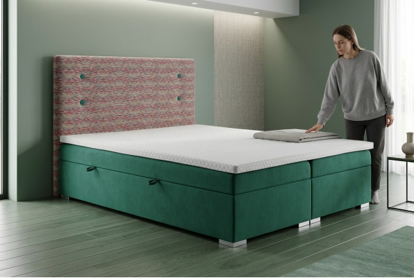 Boxspring Bed Functie Hotel Dubbel Compleet Set Topper Matras Bedden Doos