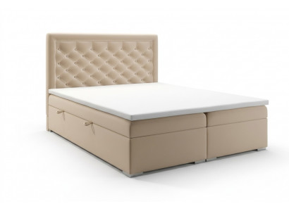 Chesterfield Boxspringbed Hotel Tweepersoons Luxe Bedden Bekleding Kast Functie