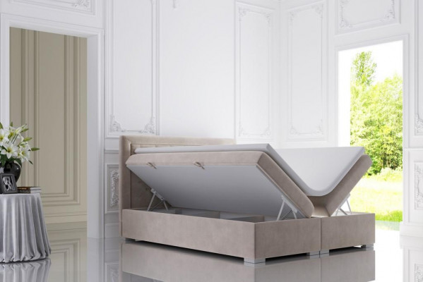 Slaapkamer Chesterfield boxspring bed tweepersoons bedden gestoffeerde kast functie