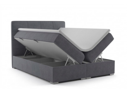 Boxspringbed Hotel Dubbel Fluweel Textiel Luxe Bedden Gestoffeerde Bedlade Functie