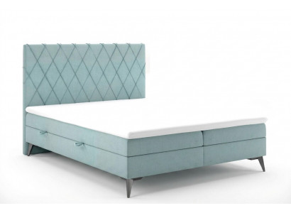 Chesterfield boxspring slaapkamer bed tweepersoonsbedden gestoffeerde kast functie