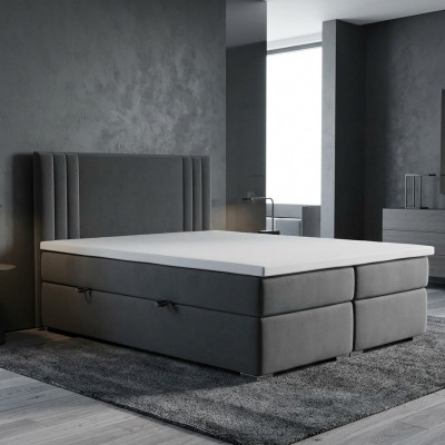 Boxspring Bed Dubbel Hotel Compleet Set Matras Topper Bedden Functiekast