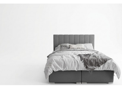 Boxspringbed Hotel Dubbele Bedden Ontwerp Gestoffeerde Doos Functie Grijs