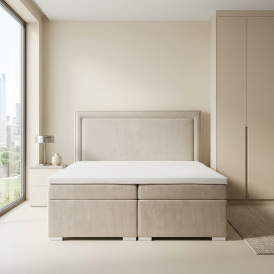 Boxspringbed Hotel Dubbel Luxe Bedden Gestoffeerde Bedlade Functie 180x200cm
