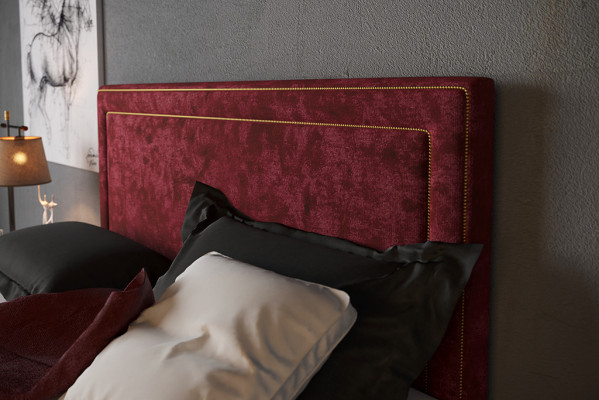 Boxspring Bed Hotel Dubbel Design Bedden Luxe Bekleding Kast Functie Blauw Nieuw