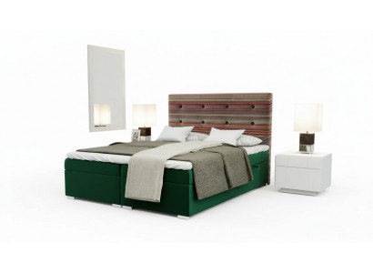 Chesterfield Bed Boxspring Hotel Dubbel Compleet Set Topper Matras Bedden Nieuw