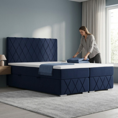 Bed Boxspring Compleet Set Dubbele Matras Topper Bedden Functie Doos Hotel