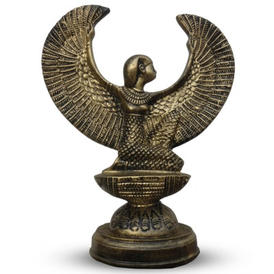 Egypte Beeldhouwwerk Godin Isis Beeldje Standbeeld Beeldjes Standbeelden Antieke Stijl 38cm Nieuw