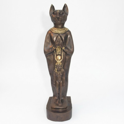Sculptuur Egypte Godin Katten Bastet Beelden Egyptische Standbeeld Figuren Farao