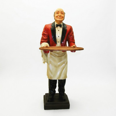 Butler figuur standbeeld figuren beelden sculptuur restaurant hotel 180 cm plank nieuw