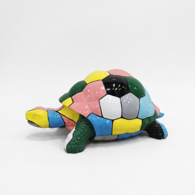 Abstracte Designer Figuur Woonkamer Moderne Beeld Schildpad Veelzijdig Beschilderd 109cm