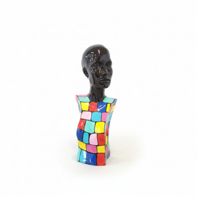 Abstracte sculptuur vrouwenbuste 70s stijl beelden sculpturen figuren woonkamer